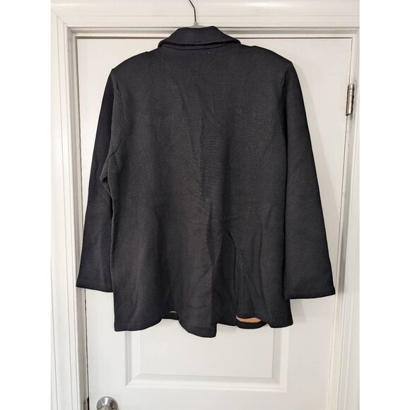 Chico's Cardigan Jacket women's 4 XXL black sweater blazer double Breasted - Picture 8 of 8